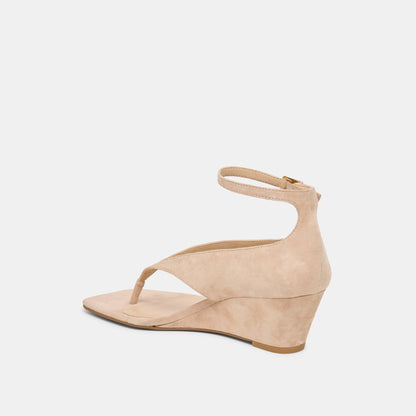 Dolce Vita SHOES Quinny Bamboo Suede Wedges
