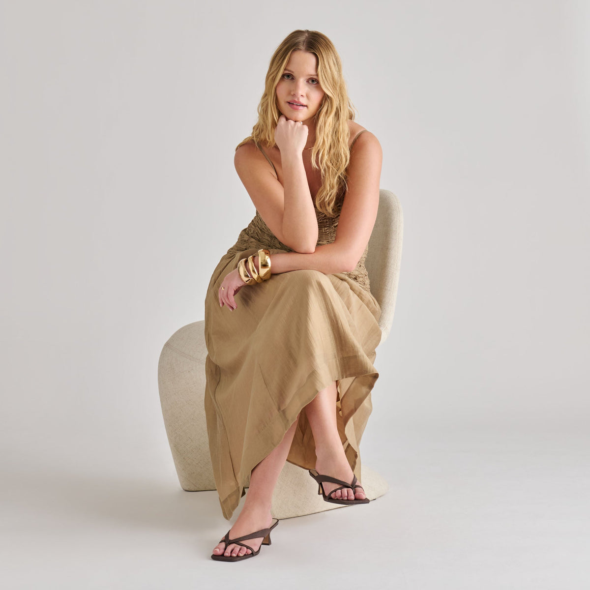 Dolce Vita SHOES Brevel Chocolate Raffia Heels