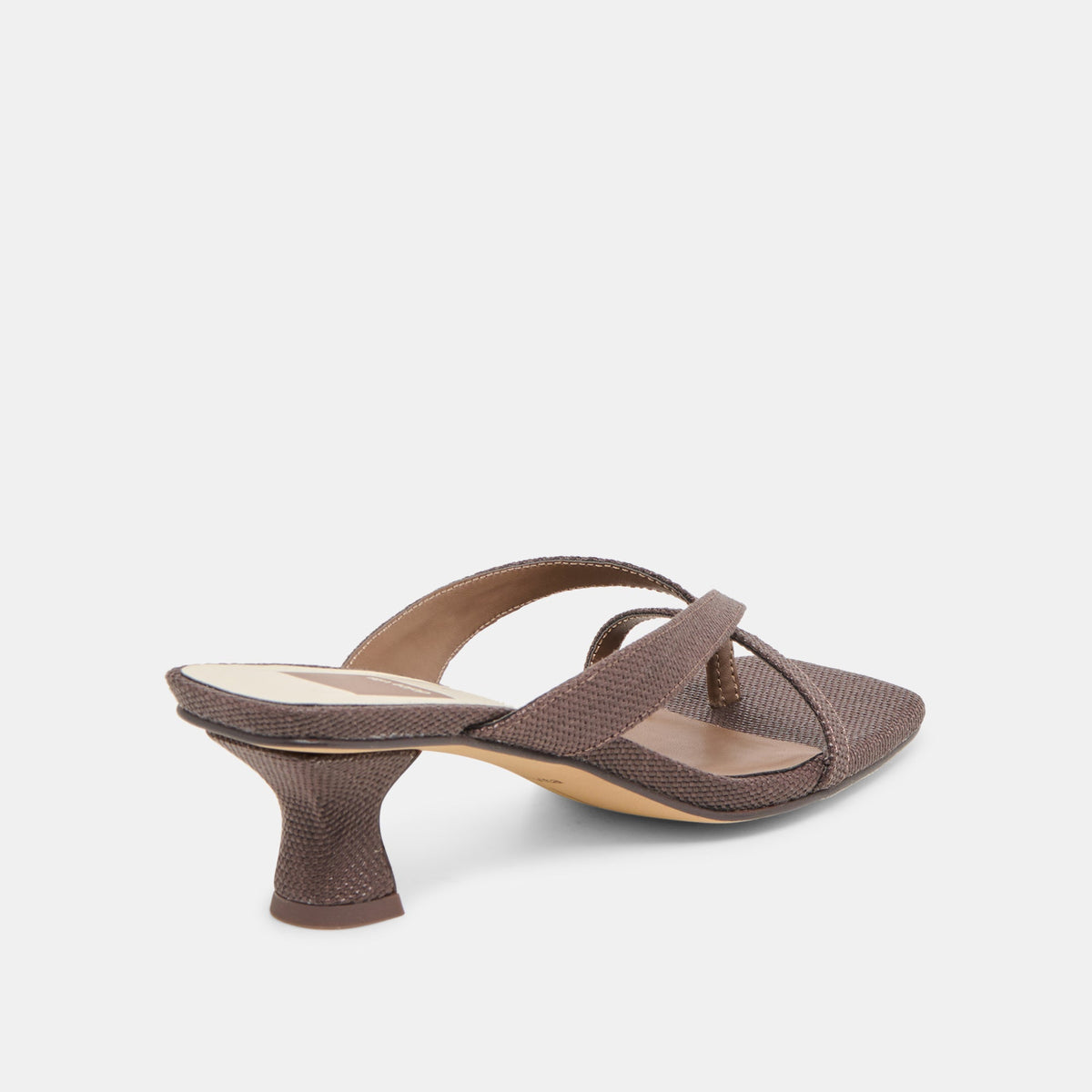 Dolce Vita SHOES Brevel Chocolate Raffia Heels