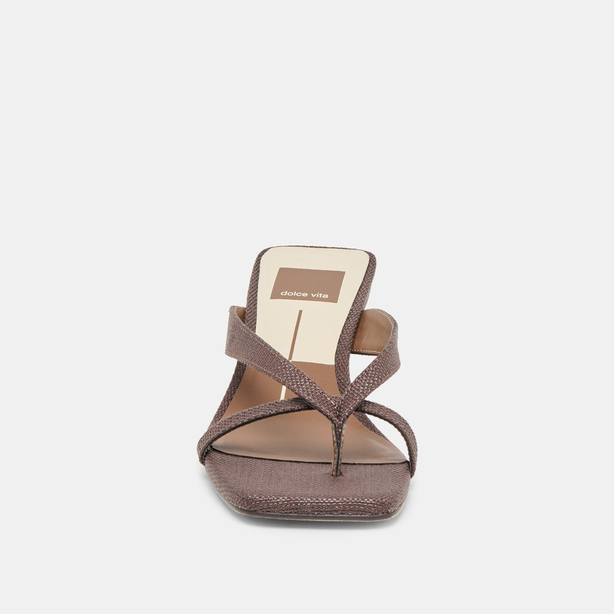 Dolce Vita SHOES Brevel Chocolate Raffia Heels