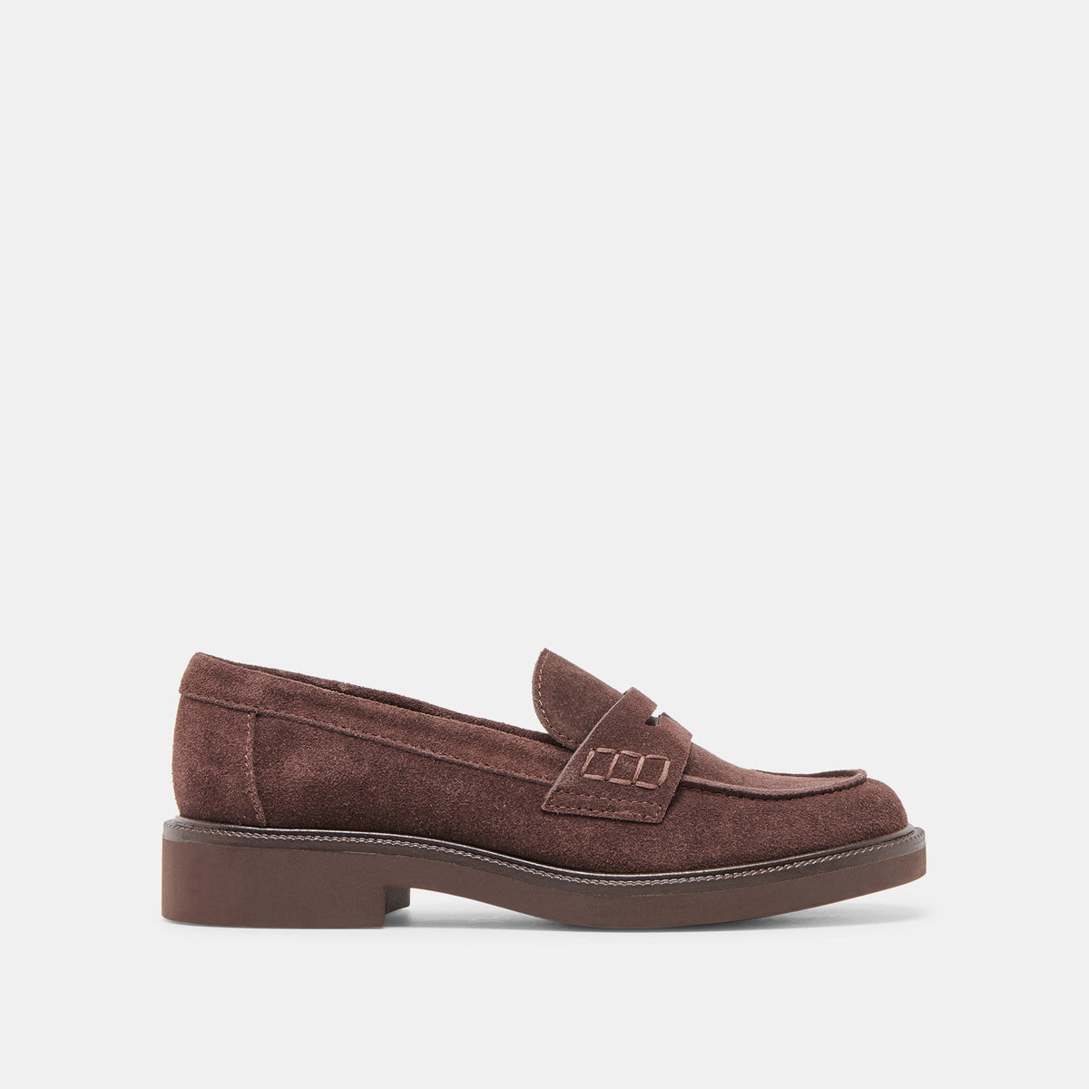 Dolce Vita SHOES Tiggy Mahogany Suede Loafers