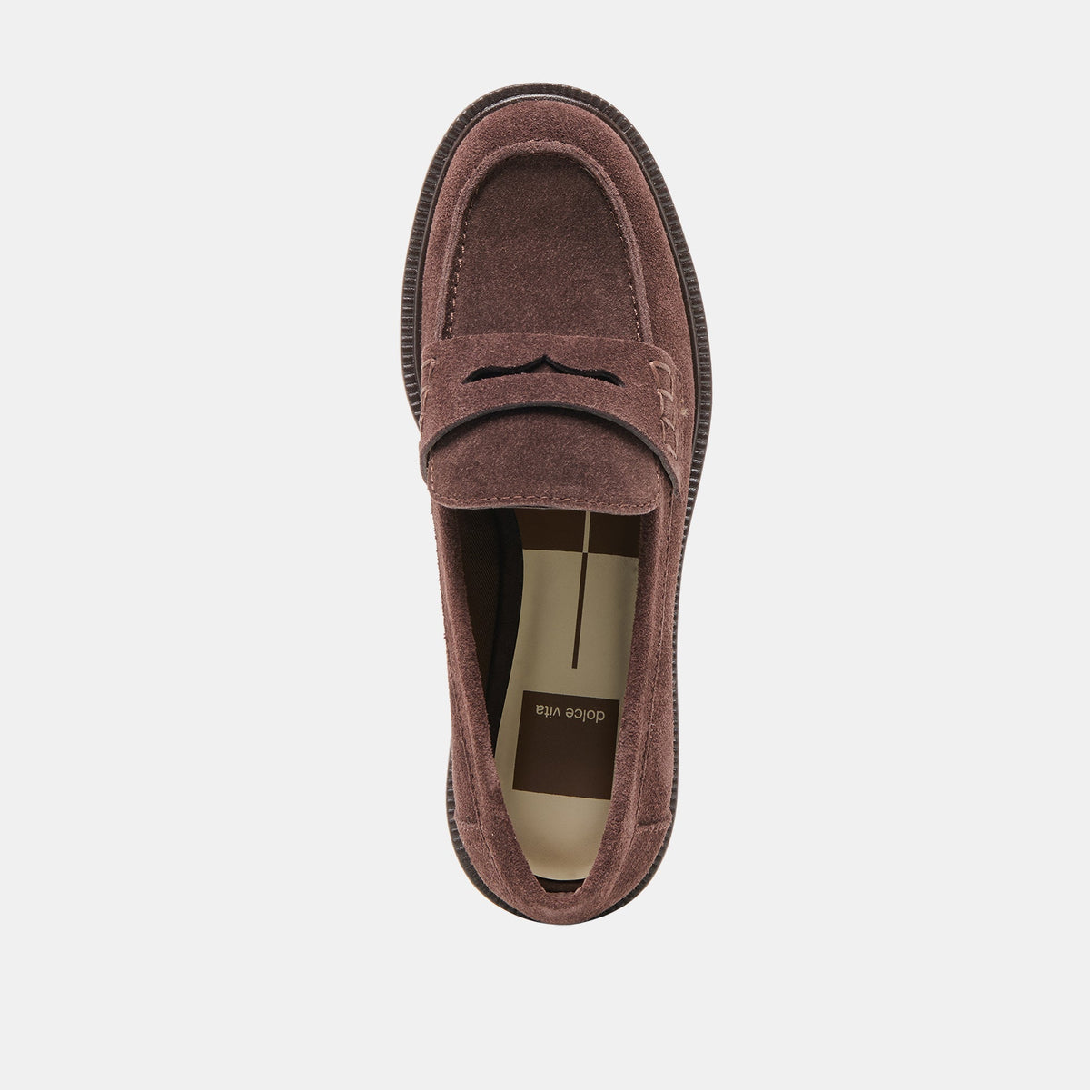 Dolce Vita SHOES Tiggy Mahogany Suede Loafers
