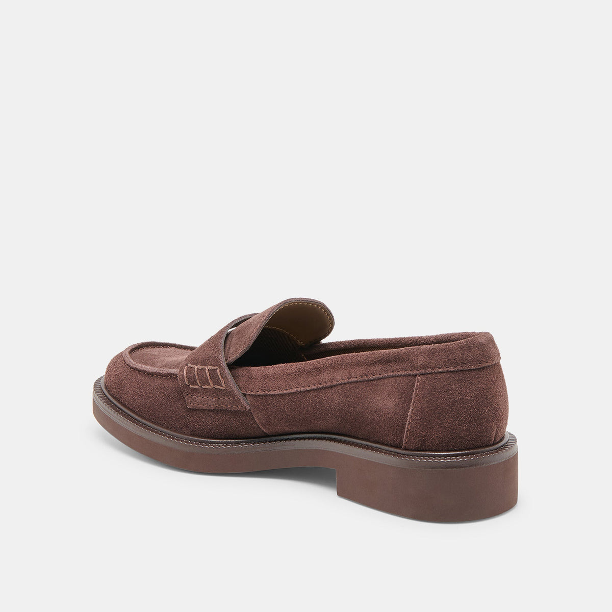 Dolce Vita SHOES Tiggy Mahogany Suede Loafers