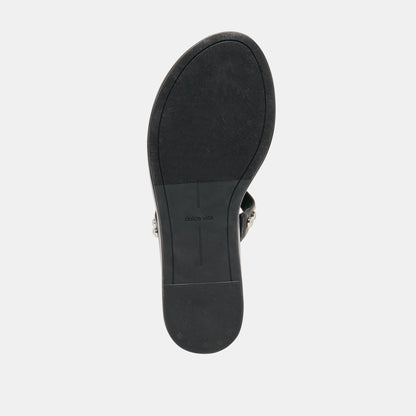 Dolce Vita SHOES Amary Stud Black Leather Sandals