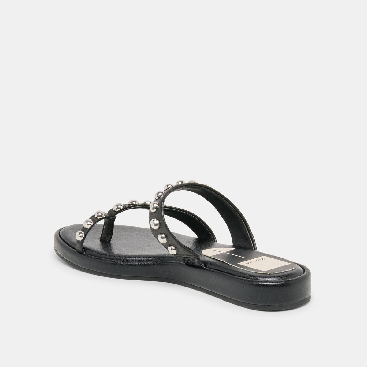 Dolce Vita SHOES Amary Stud Black Leather Sandals