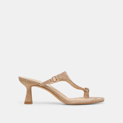 Dolce Vita SHOES Derrel Camel Suede Heels