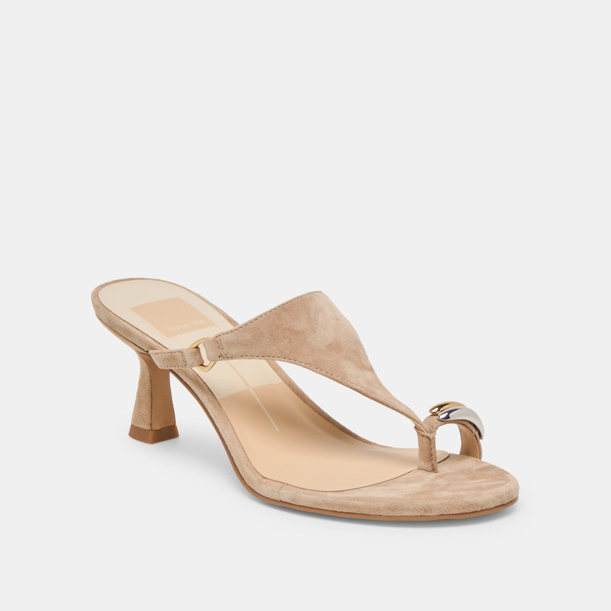 Dolce Vita SHOES Derrel Camel Suede Heels