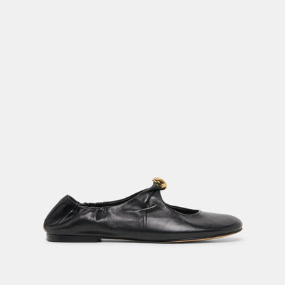 Dolce Vita SHOES Cornel Black Leather Flats