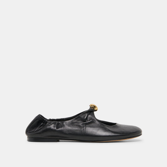 Dolce Vita SHOES Cornel Black Leather Flats