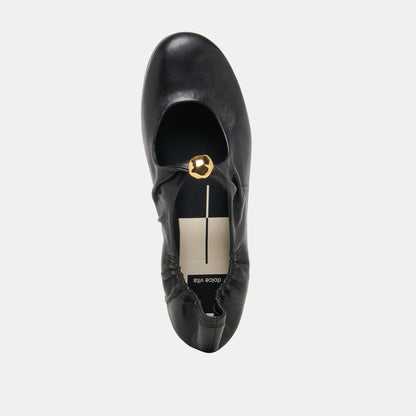 Dolce Vita SHOES Cornel Black Leather Flats