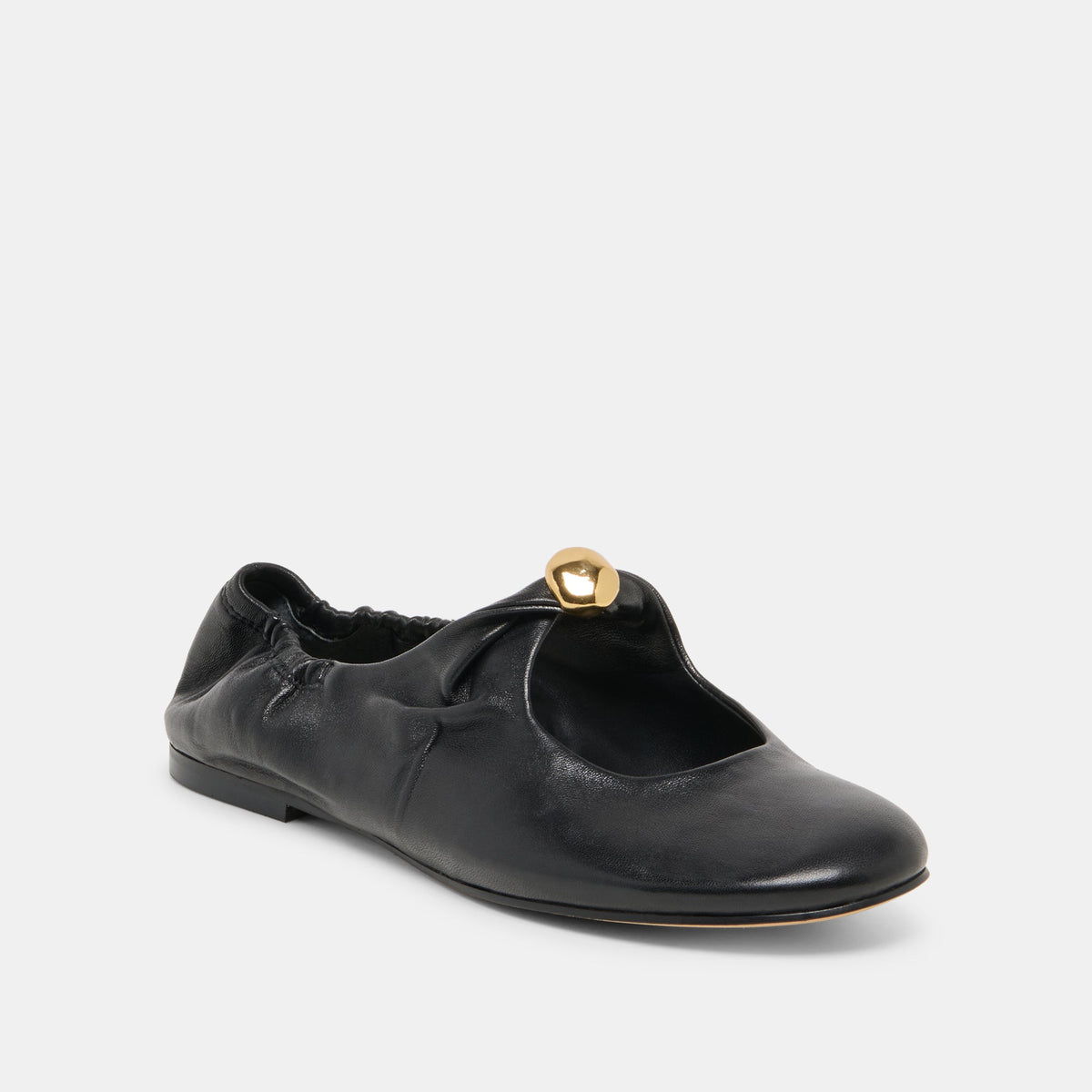 Dolce Vita SHOES Cornel Black Leather Flats