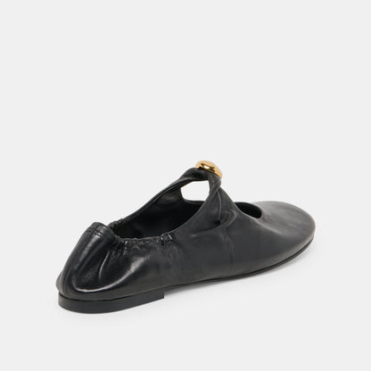 Dolce Vita SHOES Cornel Black Leather Flats