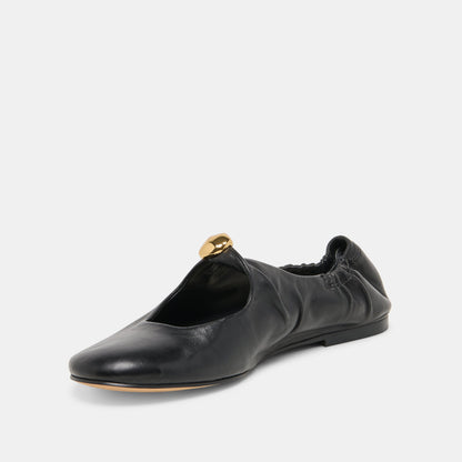 Dolce Vita SHOES Cornel Black Leather Flats