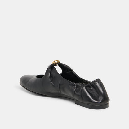Dolce Vita SHOES Cornel Black Leather Flats