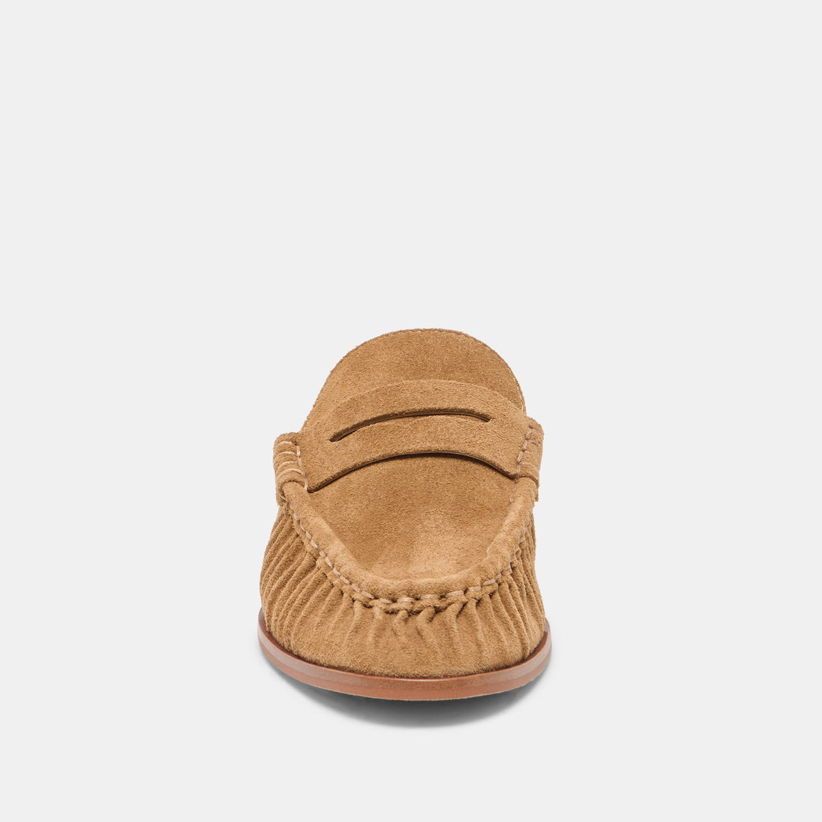 Dolce Vita SHOES BETZY Lt Brown Suede Closed-Toe Slip-On Loafers