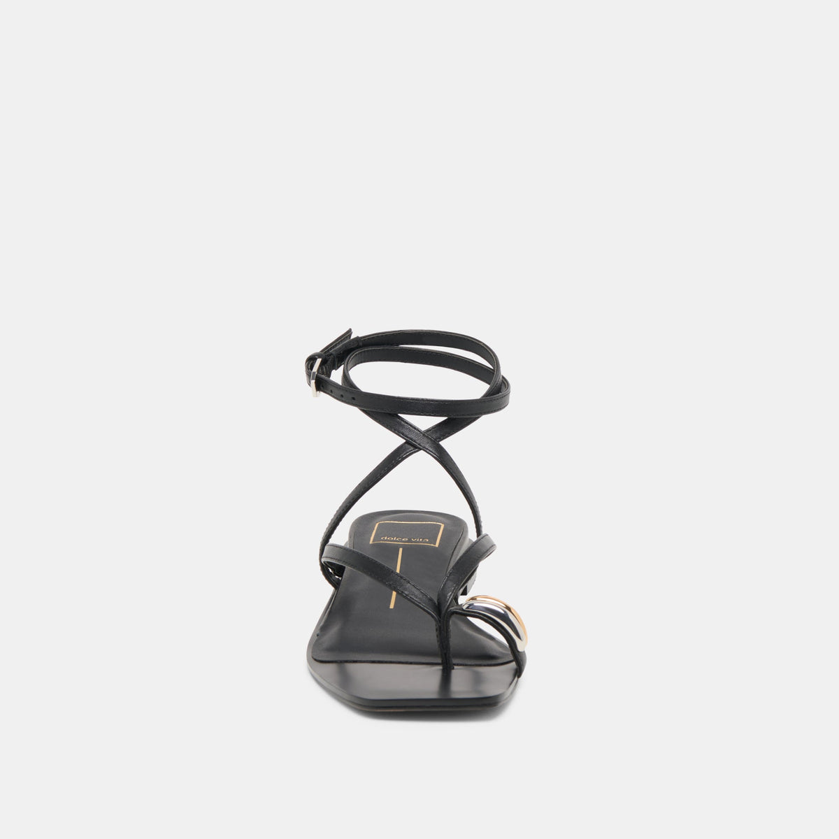 Dolce Vita SHOES Tyrice Black Leather Sandals