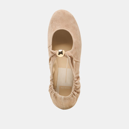 Dolce Vita SHOES Cornel Camel Suede Flats