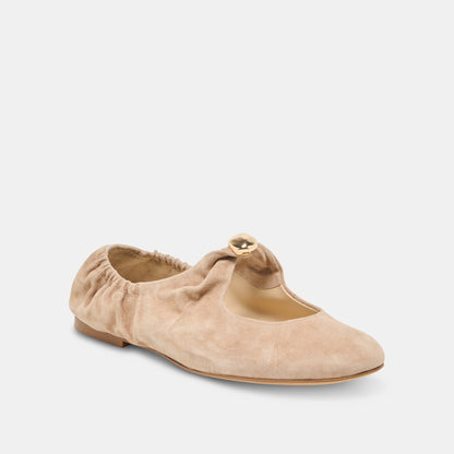 Dolce Vita SHOES Cornel Camel Suede Flats