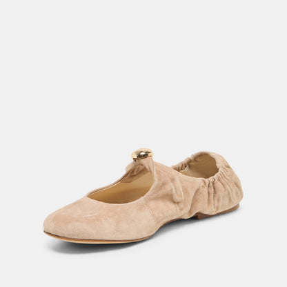 Dolce Vita SHOES Cornel Camel Suede Flats