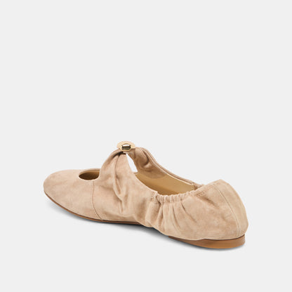 Dolce Vita SHOES Cornel Camel Suede Flats