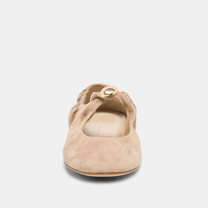 Dolce Vita SHOES Cornel Camel Suede Flats