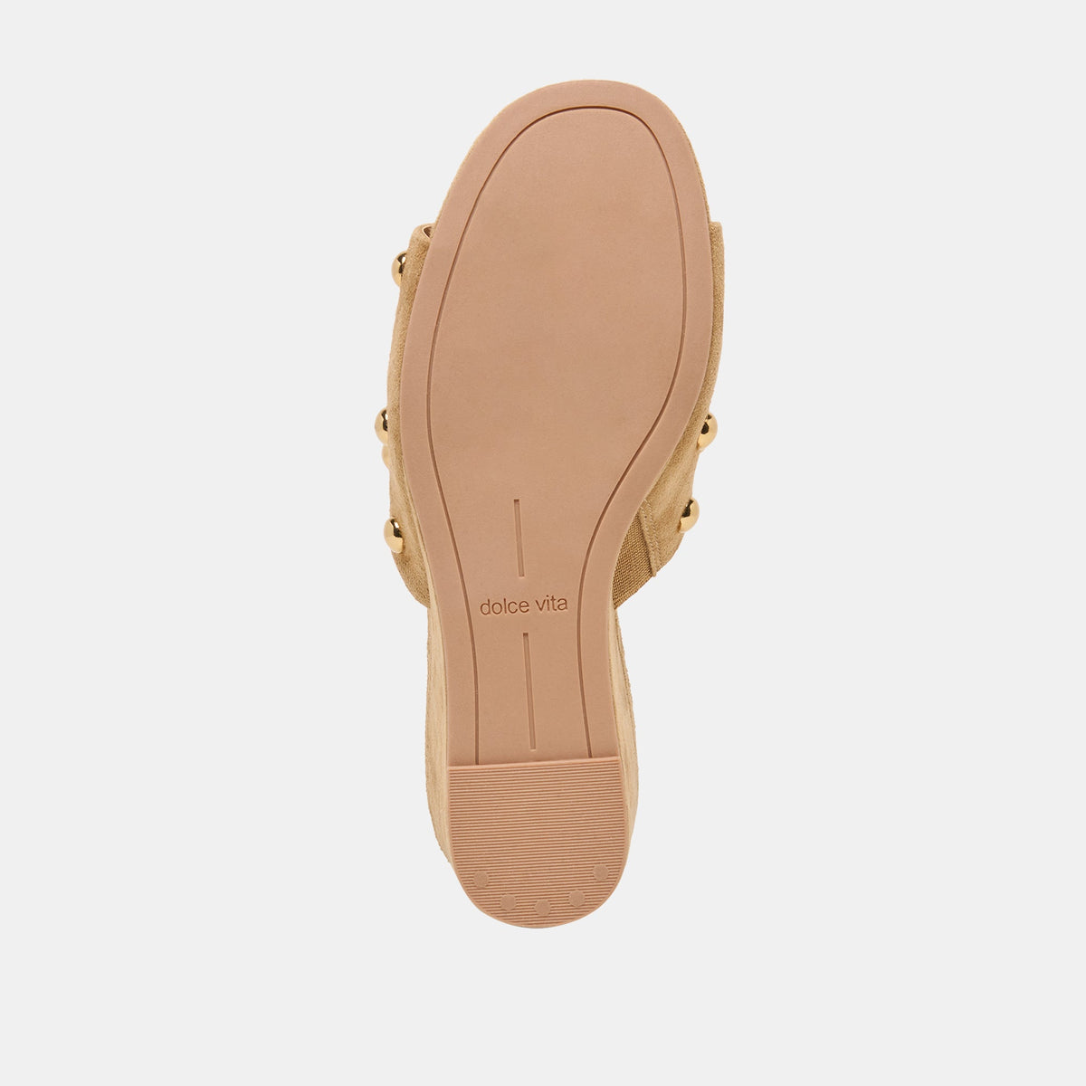 Dolce Vita SHOES Holta Stud Lt Brown Suede Wedges