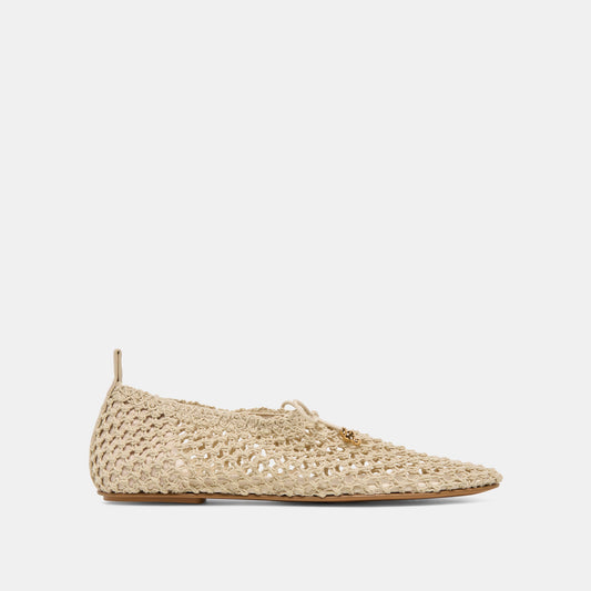 Dolce Vita SHOES Kaylyn Oatmeal Crochet Flats
