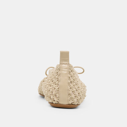 Dolce Vita SHOES Kaylyn Oatmeal Crochet Flats