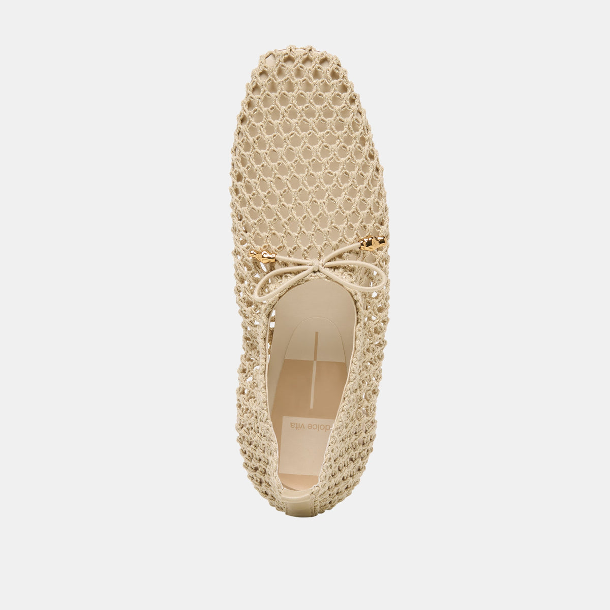 Dolce Vita SHOES Kaylyn Oatmeal Crochet Flats