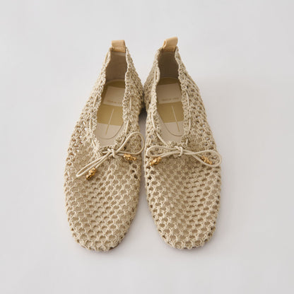 Dolce Vita SHOES Kaylyn Oatmeal Crochet Flats