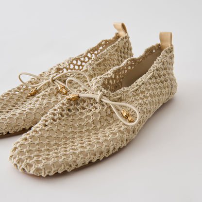 Dolce Vita SHOES Kaylyn Oatmeal Crochet Flats