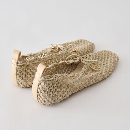 Dolce Vita SHOES Kaylyn Oatmeal Crochet Flats