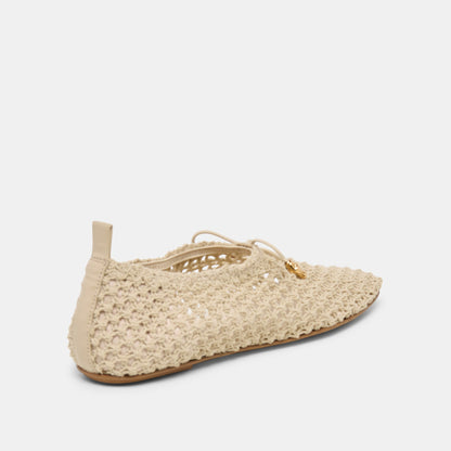Dolce Vita SHOES Kaylyn Oatmeal Crochet Flats