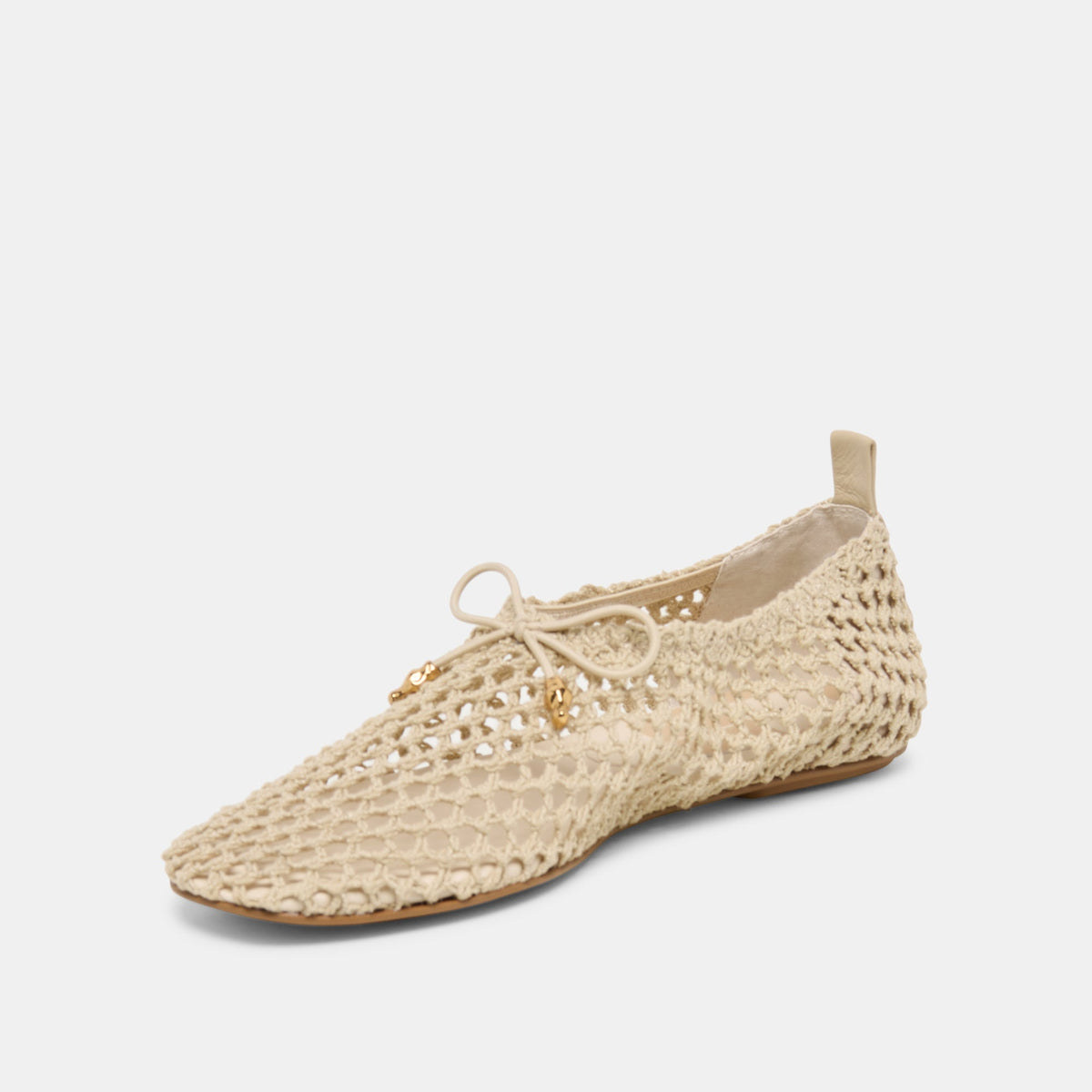 Dolce Vita SHOES Kaylyn Oatmeal Crochet Flats