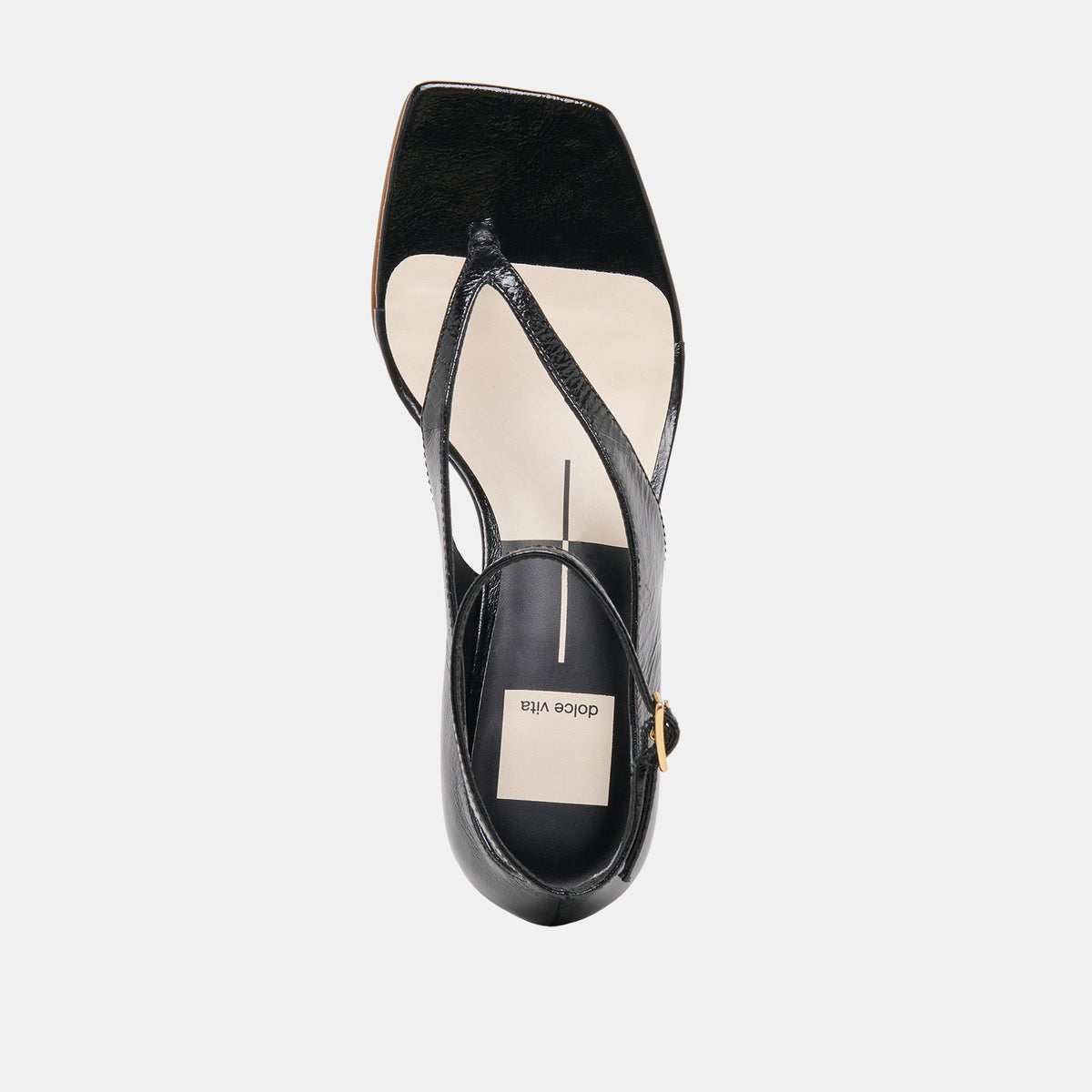 Dolce Vita SHOES Quinny Black Leather Wedges
