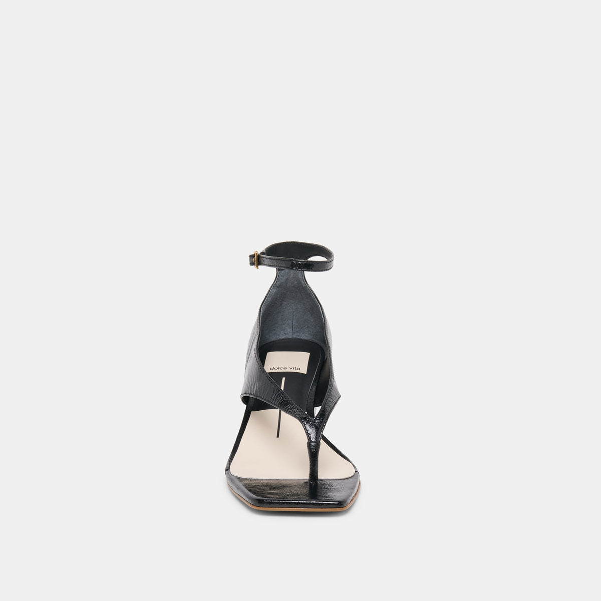 Dolce Vita SHOES Quinny Black Leather Wedges
