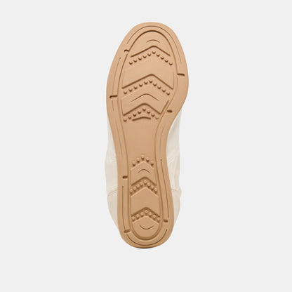 Dolce Vita SHOES Dakoda Off White Satin Sneakers