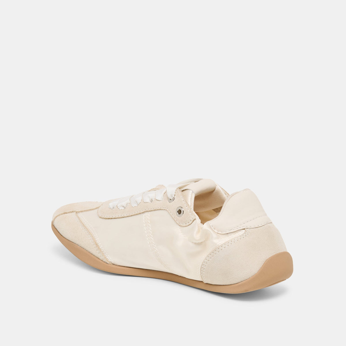 Dolce Vita SHOES Dakoda Off White Satin Sneakers