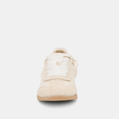 Dolce Vita SHOES Dakoda Off White Satin Sneakers