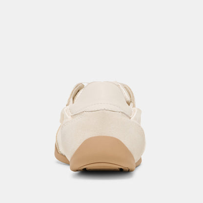 Dolce Vita SHOES Dakoda Off White Satin Sneakers