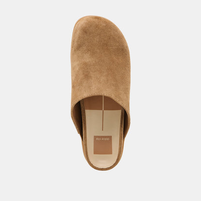 Dolce Vita SHOES Joney Lt Brown Suede Flats