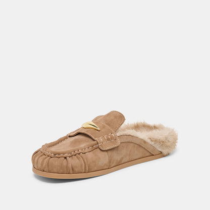 Dolce Vita SHOES Jodero Plush Mushroom Suede Flats