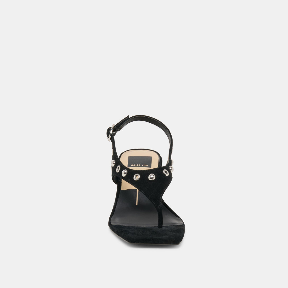 Dolce Vita SHOES Yves Stud Onyx Suede Heels