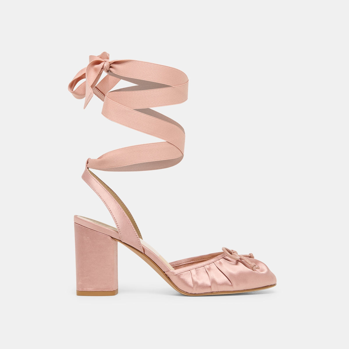 Dolce Vita SHOES Tisha Lt Blush Satin Heels