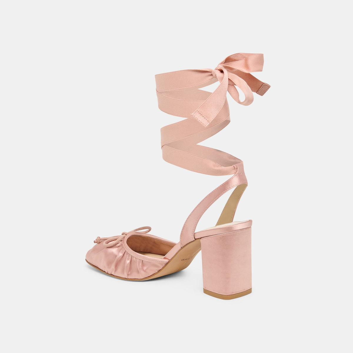 Dolce Vita SHOES Tisha Lt Blush Satin Heels