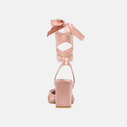 Dolce Vita SHOES Tisha Lt Blush Satin Heels