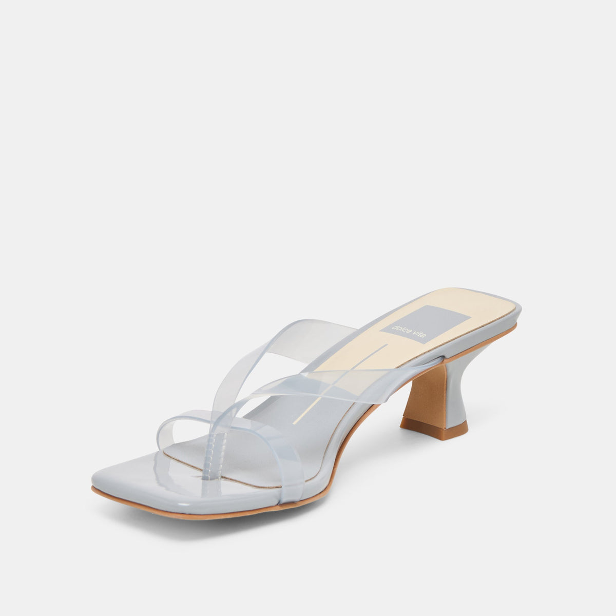 Dolce Vita SHOES Brevel Vinyl Dusty Blue Jelly Heels