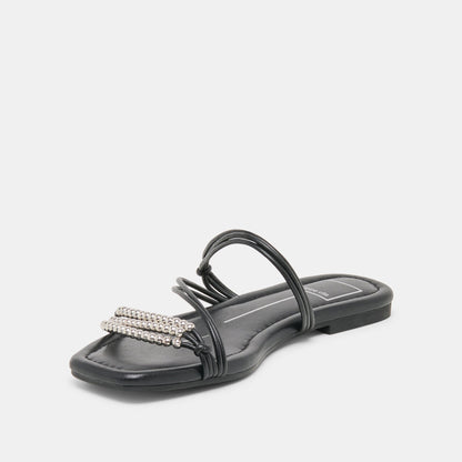 Dolce Vita SHOES LYNDEE BEAD Black Stella Strappy Open-Toe Sandals