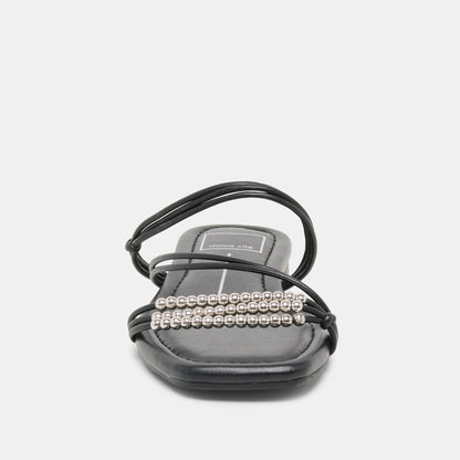 Dolce Vita SHOES LYNDEE BEAD Black Stella Strappy Open-Toe Sandals