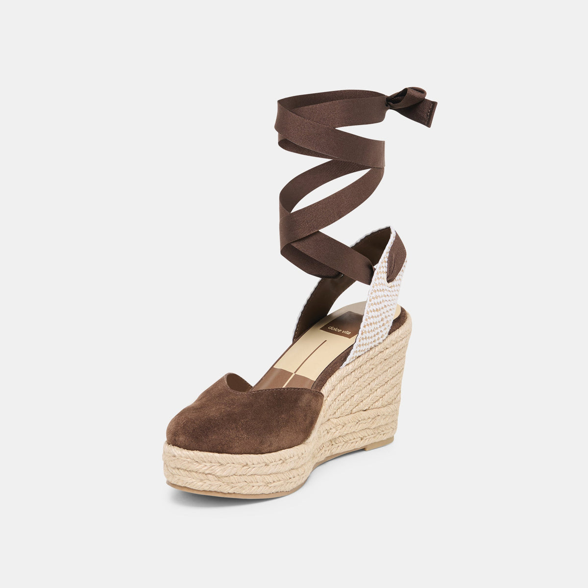 Dolce Vita SHOES Noura Dk Brown Suede Wedges